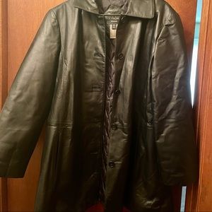 🕶 Outbrook Black Leather Jacket